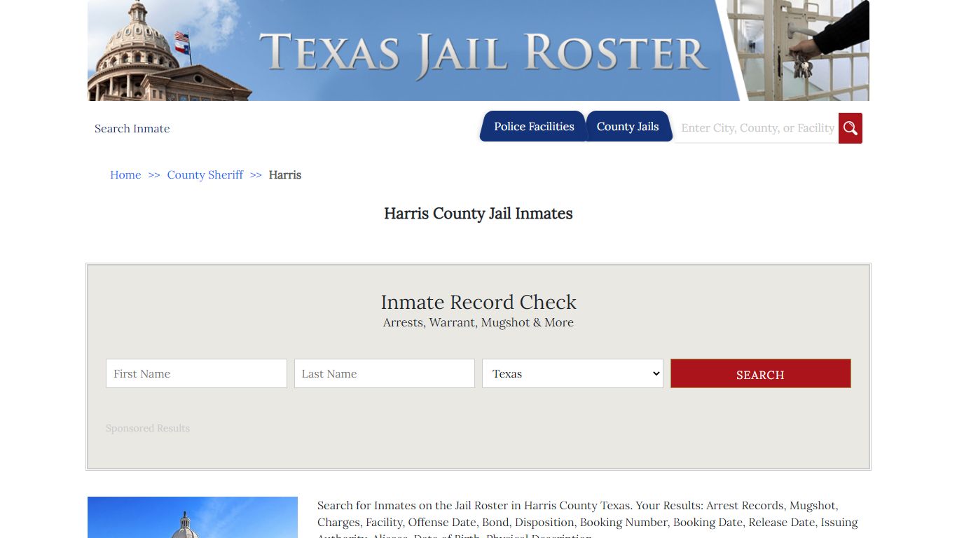 Harris County Jail Inmates - Jail Roster Search